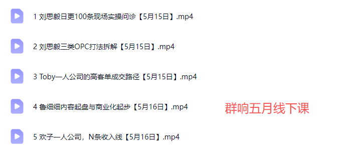 群响2026一人公司IP搞钱大课扬州站5.15-16-17(价值2980元)