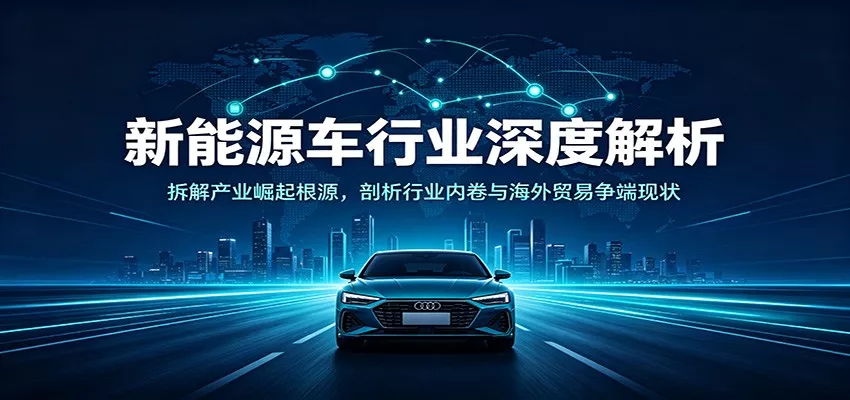 新能源车行业深度解析：拆解产业崛起根源，剖析行业内卷与海外贸易争端现状-卓越网创
