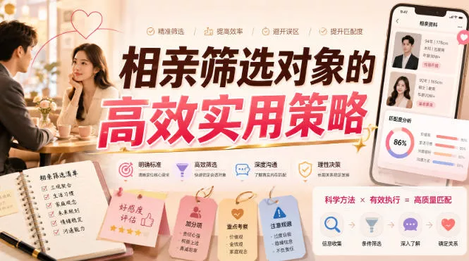 付费文章:相亲筛选对象的高效实用策略-卓越网创