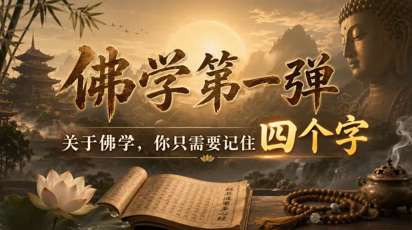 付费文章:佛学第一弹,关于佛学,你只需要记住四个字 付费文章:佛学第一弹,关于佛学,你只需要记住四个字
