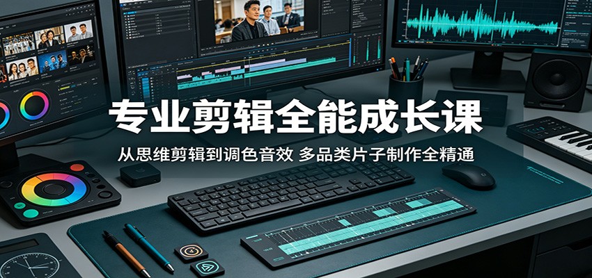 专业剪辑全能成长课:从思维剪辑到调色音效,多品类片子制作全精通 专业剪辑全能成长课:从思维剪辑到调色音效,多品类片子制作全精通