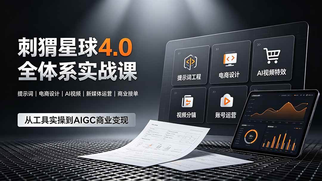 (19224期)刺猬星球4.0全体系实战课,覆盖提示词工程、电商设计、AI视频特效与新媒体运营,一站式掌握AIGC商业核心技能 (19224期)刺猬星球4.0全体系实战课,覆盖提示词工程、电商设计、AI视频特效与新媒体运营,一站式掌握AIGC商业核心技能