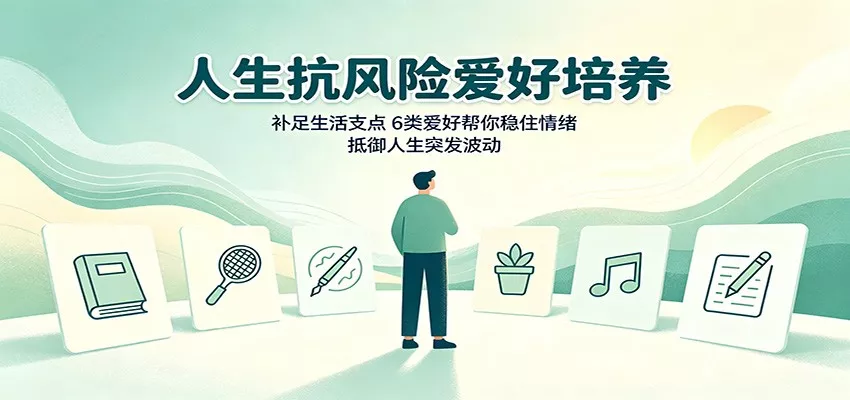 人生抗风险爱好培养:补足生活支点,6类爱好帮你稳住情绪,抵御人生突发波动-卓越网创