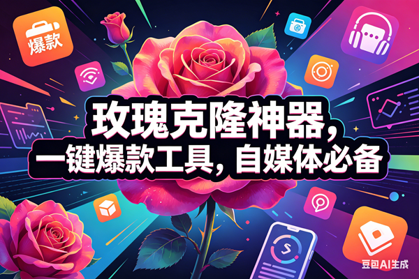 （18246期）玫瑰克隆神器，一键爆款工具，自媒体必备，50多个功能的教程-卓越网创