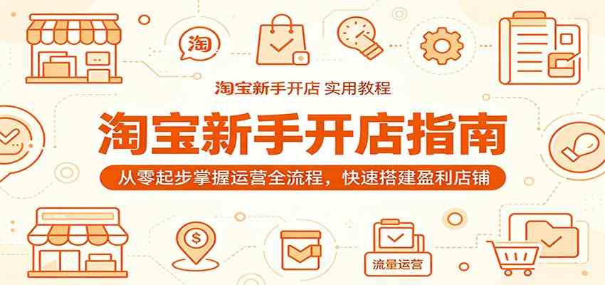 淘宝新手开店指南:从零起步掌握运营全流程,快速搭建盈利店铺 淘宝新手开店指南:从零起步掌握运营全流程,快速搭建盈利店铺