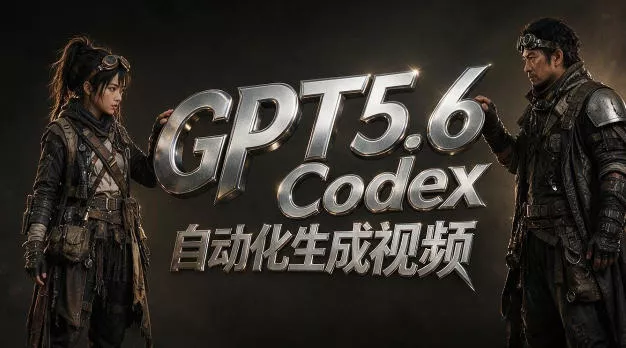 GPT5.6+Codex自动化生成视频全流程实战,从提示词设计、角色设定、封面海报,到视频生成思路与自动化工作流 GPT5.6+Codex自动化生成视频全流程实战,从提示词设计、角色设定、封面海报,到视频生成思路与自动化工作流