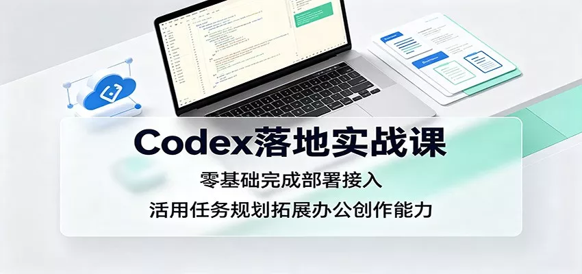 Codex落地实战课:零基础完成部署接入,活用任务规划拓展办公创作能力-卓越网创