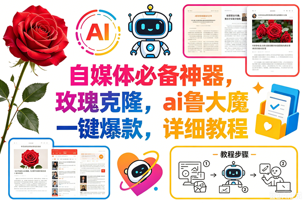 (18441期)玫瑰克隆神器,一键ai大魔,爆款工具,自媒体必备,60多个功能的详细教程-卓越网创