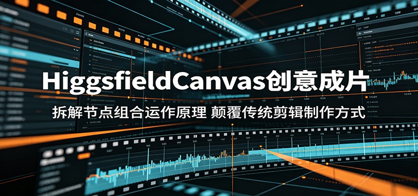 HiggsfieldCanvas创意成片:拆解节点组合运作原理,颠覆传统剪辑制作方式-卓越网创