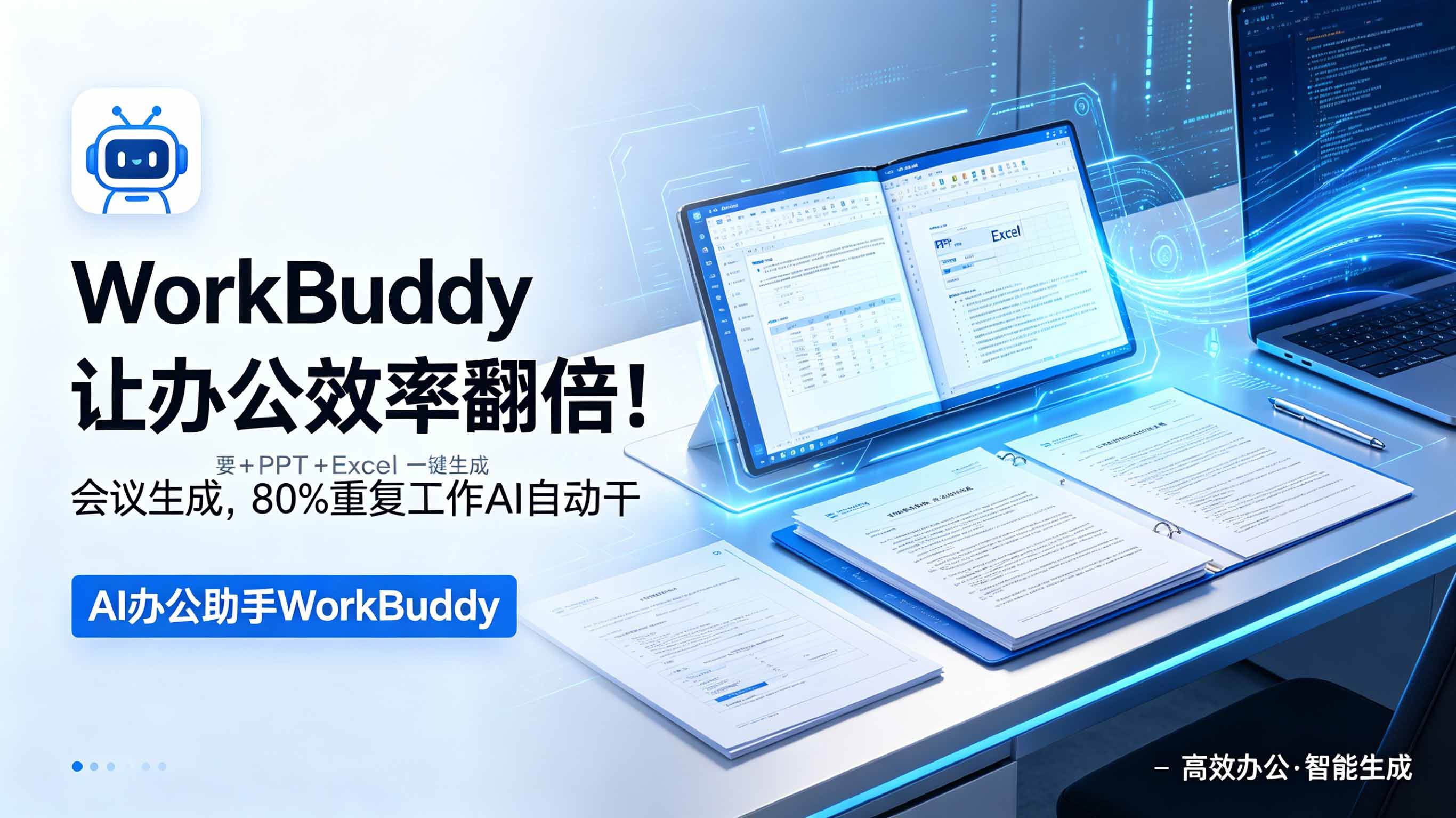 （18859期）WorkBuddy让办公效率翻倍！会议纪要+PPT+Excel一键生成，80%重复工作AI自动干-卓越网创
