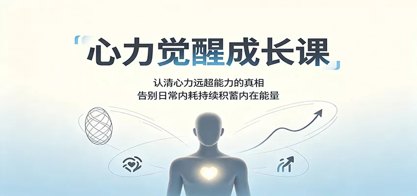 心力觉醒成长课：认清心力远超能力的真相，告别日常内耗持续积蓄内在能量-卓越网创