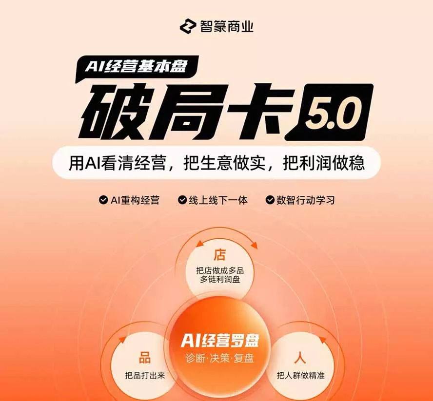 淘宝天猫2026破局卡5.0:AI重构经营+线上线下一体化,用数据看清生意并搭建稳定利润基本盘 淘宝天猫2026破局卡5.0:AI重构经营+线上线下一体化,用数据看清生意并搭建稳定利润基本盘
