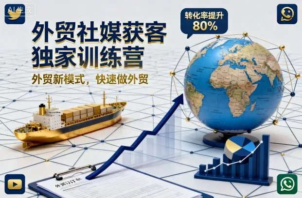 外贸社媒获客独家训练营,外贸新模式,快速做外贸(更新26年6月) 外贸社媒获客独家训练营,外贸新模式,快速做外贸(更新26年6月)