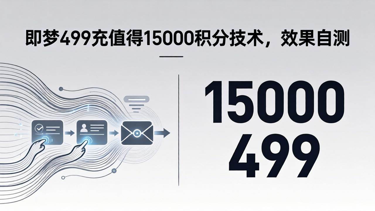 (18093期)即梦499充值得15000积分技术,效果自测-卓越网创