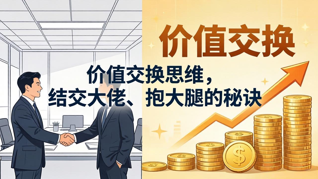 某付费文章:价值交换思维,结交大佬、抱大腿的秘诀-卓越网创