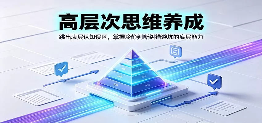 高层次思维养成:跳出表层认知误区,掌握冷静判断纠错避坑的底层能力-卓越网创