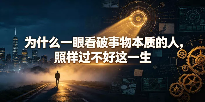 付费文章:为什么一眼看破事物本质的人,照样过不好这一生 付费文章:为什么一眼看破事物本质的人,照样过不好这一生