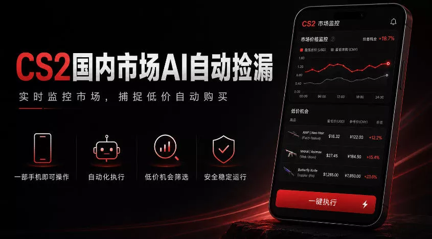 游戏市场AI自动监控,实时检测差价捡漏,简单轻松,日入300+【揭秘】 游戏市场AI自动监控,实时检测差价捡漏,简单轻松,日入300+【揭秘】