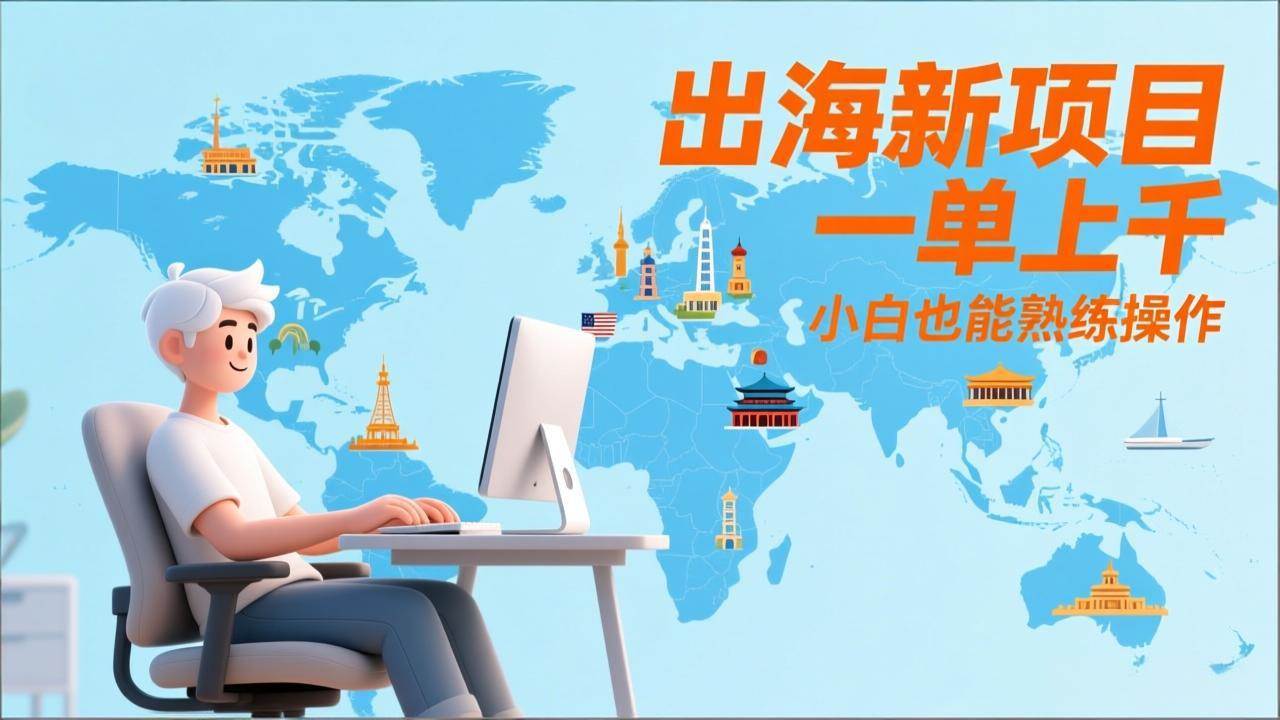 （17534期）出海新项目，一单上千，小白也能熟练操作-卓越网创