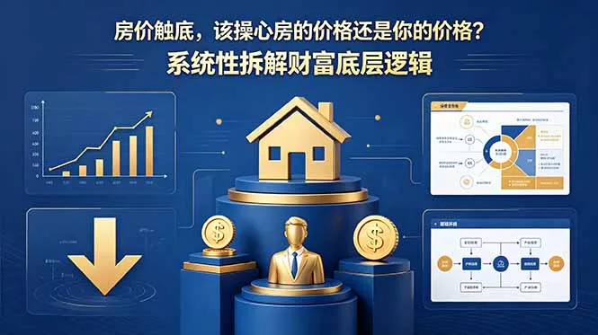 付费文章:房价触底,该操心房的价格还是你的价格?系统性拆解财富底层逻辑-卓越网创