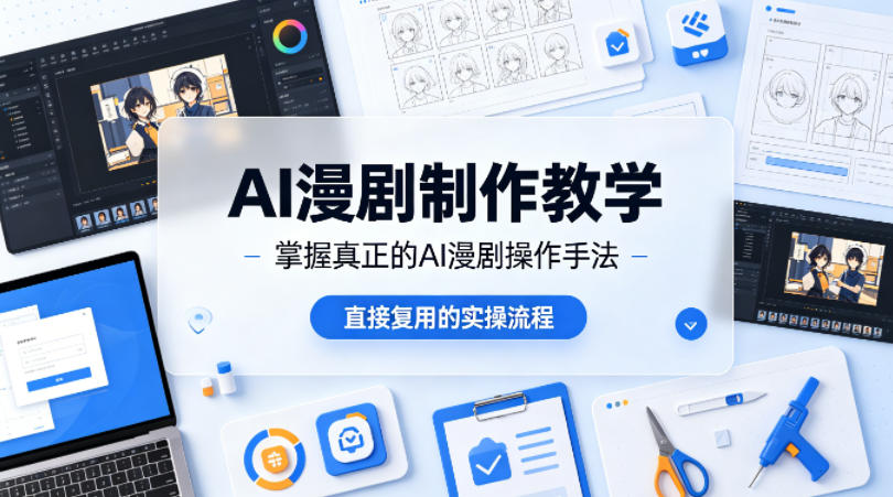 AI漫剧制作教学,带你掌握真正的AI漫剧操作手法,直接复用的实操流程-卓越网创