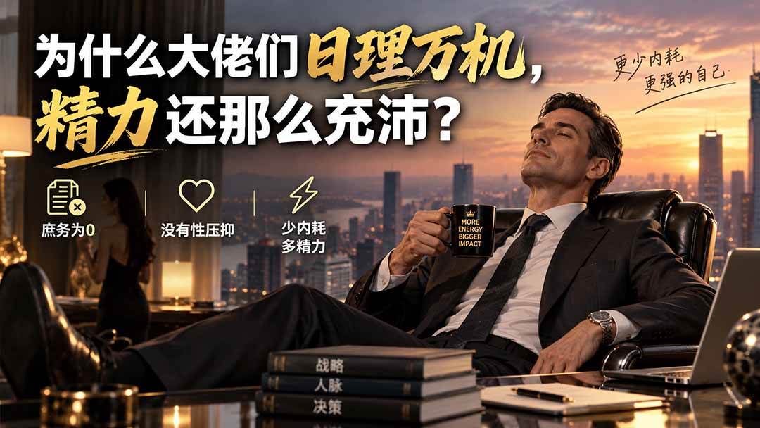 (20244期)付费文章:为什么大佬们日理万机,精力还那么充沛?-卓越网创