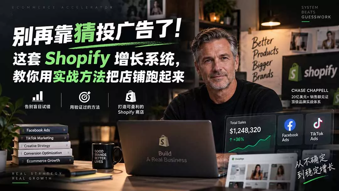 别再靠猜投广告了!这套 Shopify 增长系统,教你用实战方法把店铺跑起来【原创双语字幕】 别再靠猜投广告了!这套 Shopify 增长系统,教你用实战方法把店铺跑起来【原创双语字幕】