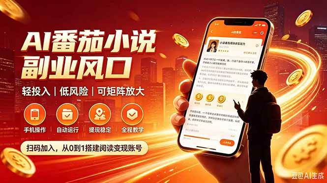 （19814期）番茄达人变现新玩法，全自动运行 每日300+-卓越网创