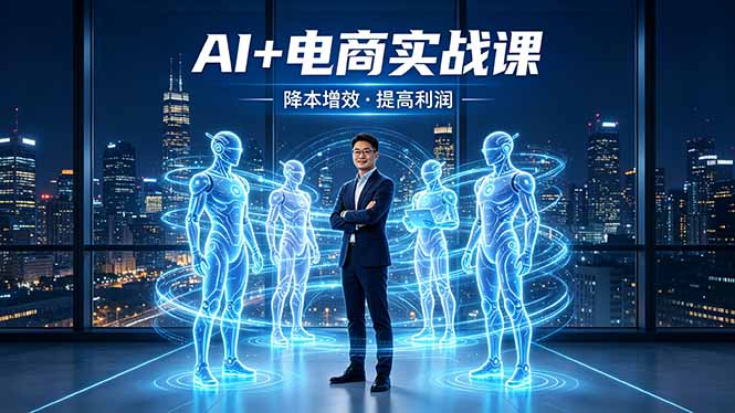 AI+电商实战课,1人+N个AI 智能体,把SOP变AI员工,实现降本增效提高利润 AI+电商实战课,1人+N个AI 智能体,把SOP变AI员工,实现降本增效提高利润