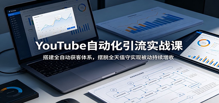 YouTube自动化引流实战课:搭建全自动获客体系,摆脱全天值守实现被动持续增收-卓越网创