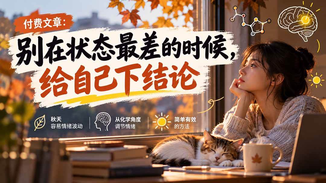 （20716期）【无水印】某付费文章：别在状态最差的时候，给自己下结论-卓越网创