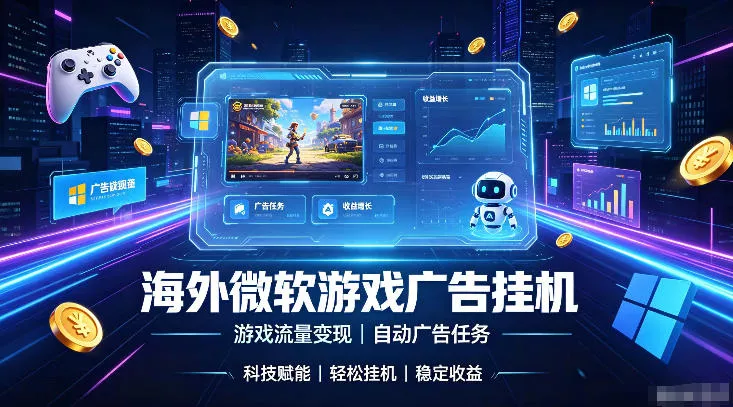 海外游戏广告自动挂G,轻资产海外副业风口,单设备稳定产出500+【揭秘】 海外游戏广告自动挂G,轻资产海外副业风口,单设备稳定产出500+【揭秘】