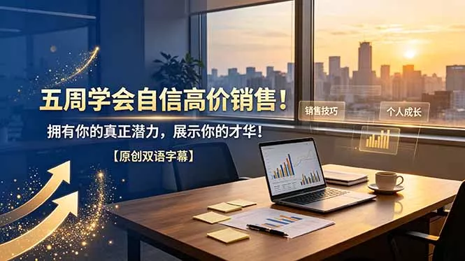 五周学会自信高价销售!拥有你的真正潜力,展示你的才华!【原创双语字幕】 五周学会自信高价销售!拥有你的真正潜力,展示你的才华!【原创双语字幕】