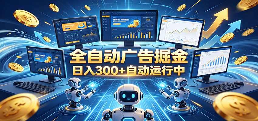 自动广告G机，日入300+，正规平台，广告浏览获益，时间自由，适合各类人群日常增收-卓越网创