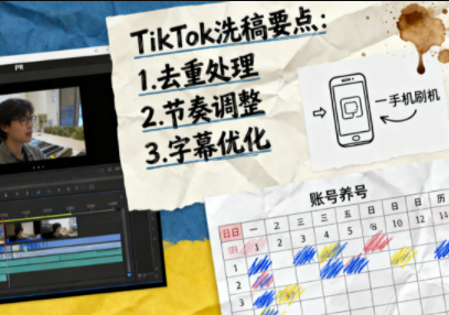 TikTok洗稿剪辑全流程课-卓越网创