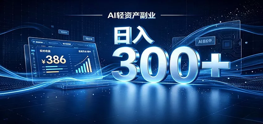 2026 AI轻资产风口,Token中转站小白可入局,日入300+-卓越网创