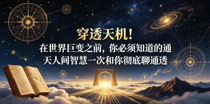 付费文章:穿透天机!在世界巨变之前,你必须知道的通天人间智慧一次和你彻底聊通透 付费文章:穿透天机!在世界巨变之前,你必须知道的通天人间智慧一次和你彻底聊通透