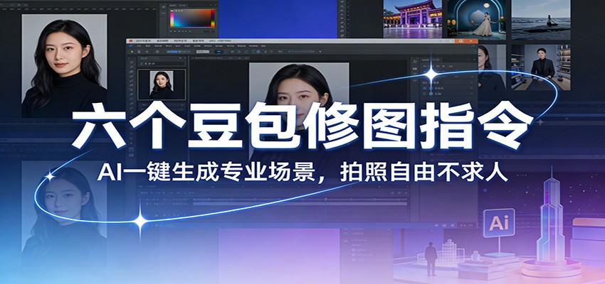 六个豆包修图指令：AI 一键生成专业场景，拍照自由不求人-卓越网创