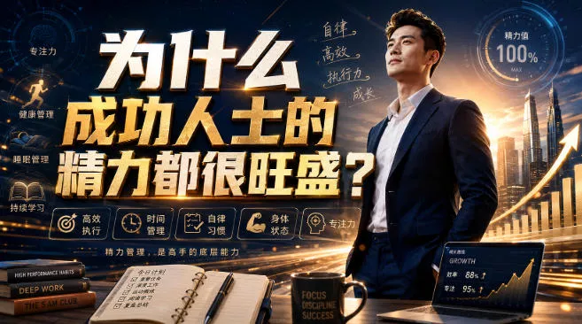 付费文章：为什么成功人士的精力都很旺盛？-卓越网创