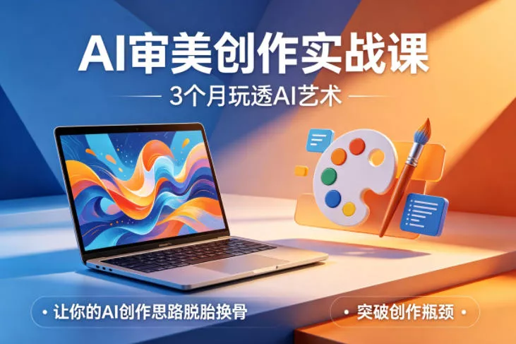 AI审美创作实战课，3个月玩透AI艺术，让你的AI创作思路脱胎换骨，突破创作瓶颈(更新0706)-卓越网创