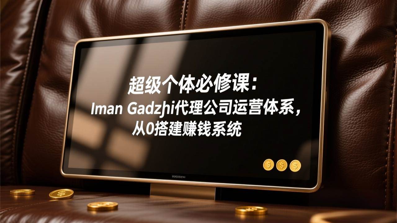 （17525期）超级个体必修课：Iman Gadzhi代理公司运营体系，从0搭建赚钱系统-卓越网创