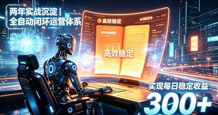 两年实战沉淀｜全自动闭环运营体系，实现每日稳定收益300+【揭秘】-卓越网创