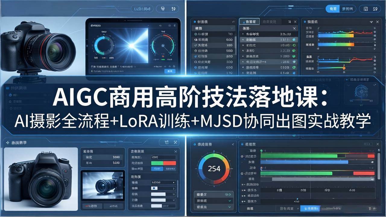(18254期)AIGC商用高阶技法落地课:AI摄影全流程+LoRA训练+MJSD协同出图实战教学 (18254期)AIGC商用高阶技法落地课:AI摄影全流程+LoRA训练+MJSD协同出图实战教学