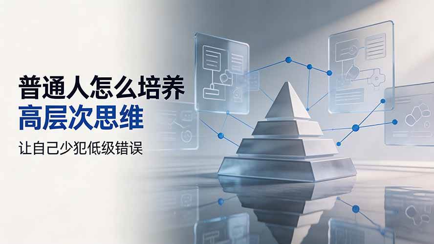 （19637期）付费文章：普通人怎么培养高层次思维，让自己少犯低级错误-卓越网创