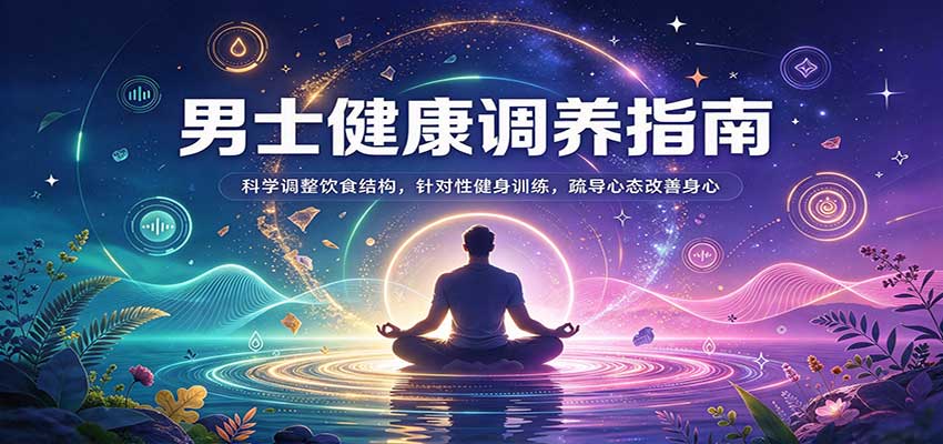 男士健康调养指南：科学调整饮食结构，针对性健身训练，疏导心态改善身心-卓越网创