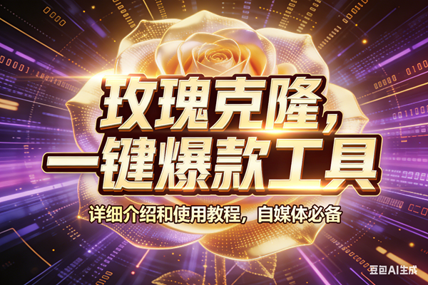 (17596期)玫瑰克隆工具,ai鲁大魔,自媒体必备神器,一键爆款神器,详细教程。 (17596期)玫瑰克隆工具,ai鲁大魔,自媒体必备神器,一键爆款神器,详细教程。