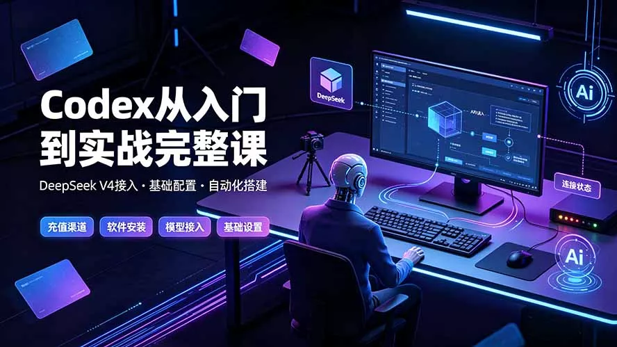 Codex从入门到实战完整课|充值·安装·接入DeepSeek,记忆·插件·Skill·CLI·MCP全拆解 Codex从入门到实战完整课|充值·安装·接入DeepSeek,记忆·插件·Skill·CLI·MCP全拆解