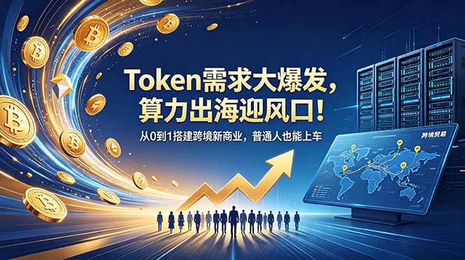 (18889期)Token需求大爆发,算力出海迎风口!从0到1搭建跨境新商业,普通人也能上车-卓越网创