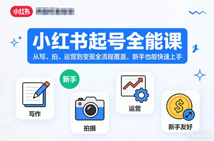 小红书起号全能课,从写、拍、运营到变现全流程覆盖,新手也能快速上手(更新) 小红书起号全能课,从写、拍、运营到变现全流程覆盖,新手也能快速上手(更新)