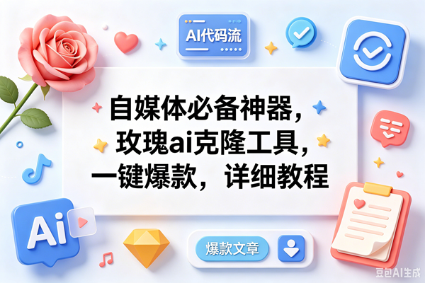 (18882期)玫瑰克隆ai工具,一键爆款ai工具,自媒体必备神器,50多个功能,详细教程-卓越网创